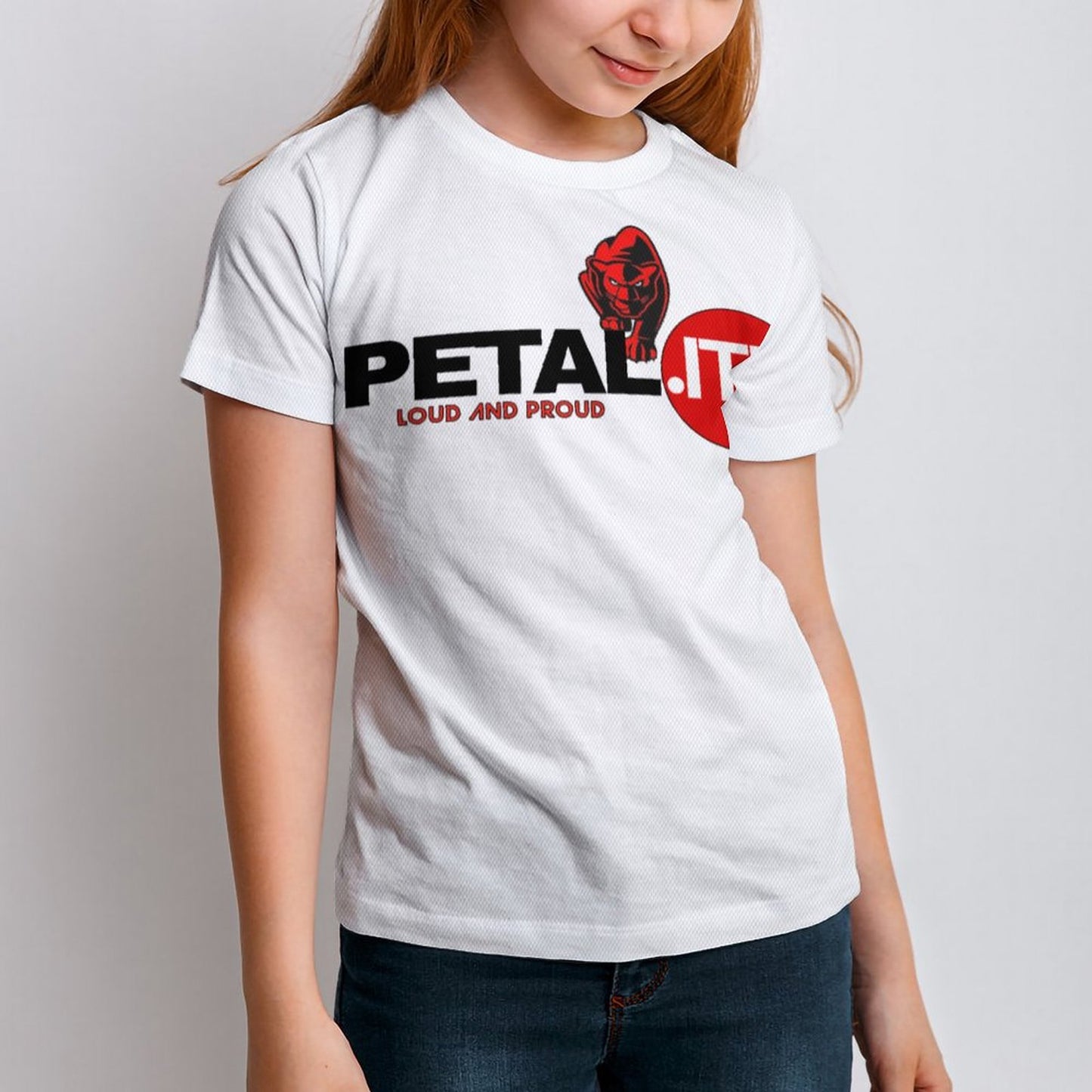 Petalite Short Sleeve Kid's T-Shirt -White - Unisex