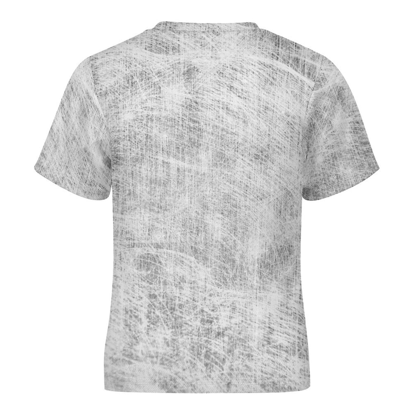 Petal P Distressed Gray Short Sleeve Kid's