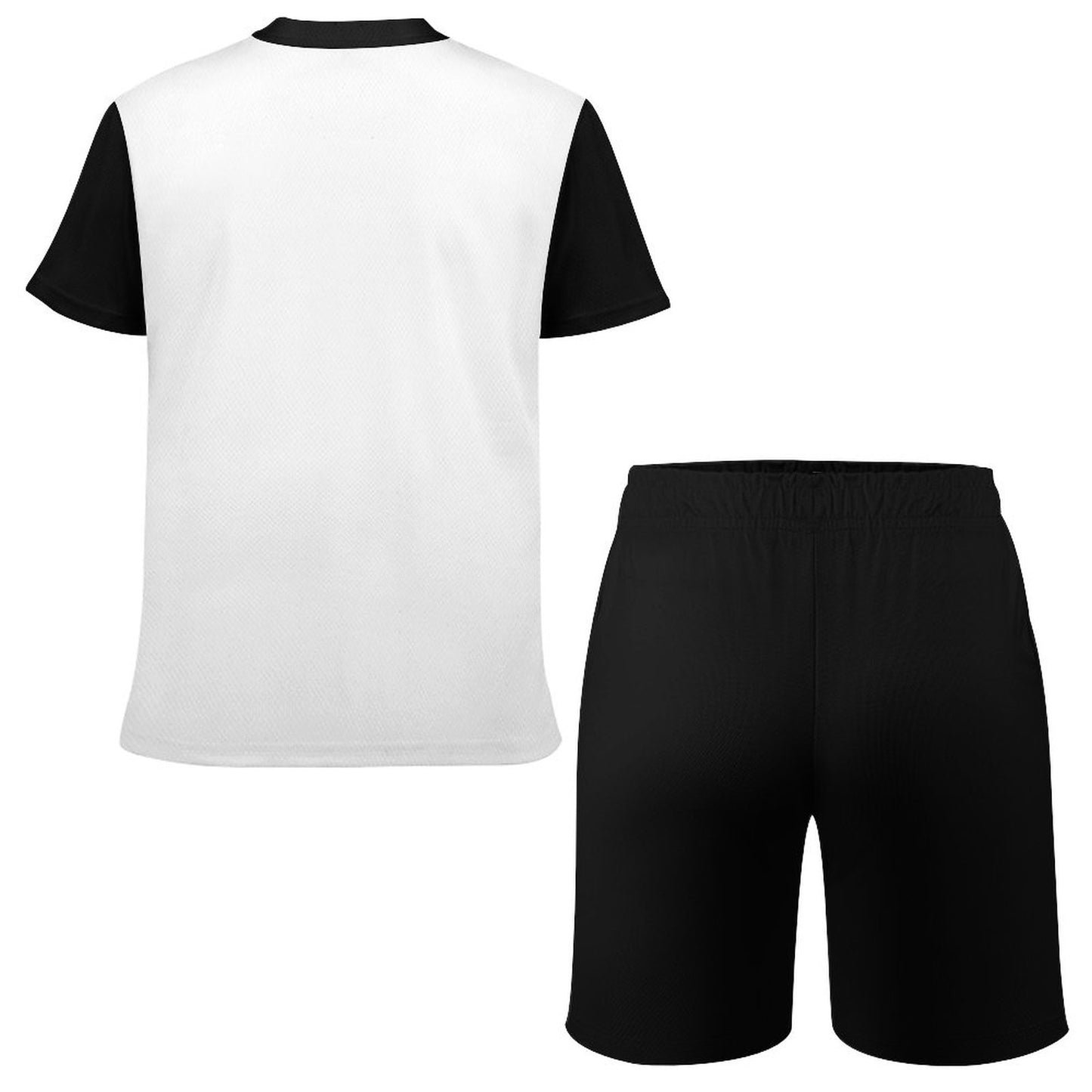 Petal Panther Baseball black and white T-shirt Shorts Set