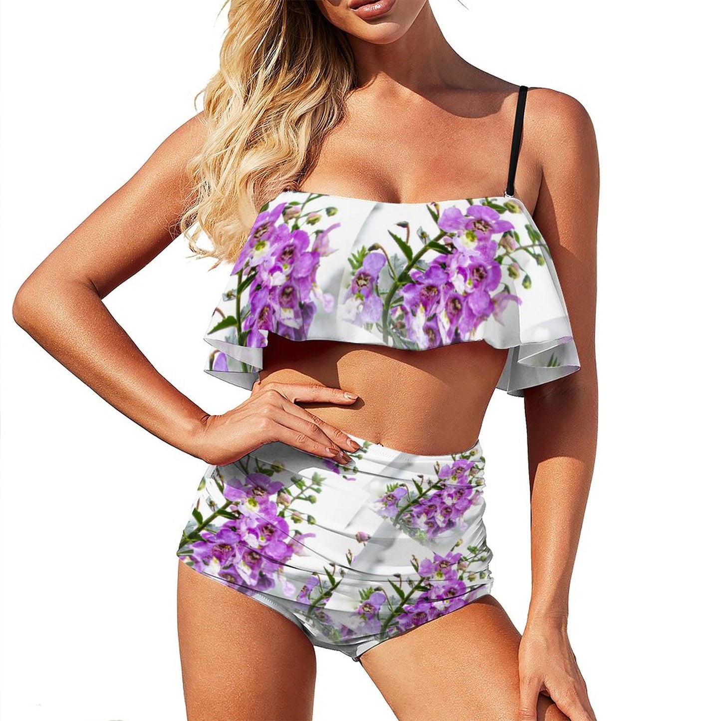 Serena Angelonia 2-Piece Ruffle Tankini Swimsuit