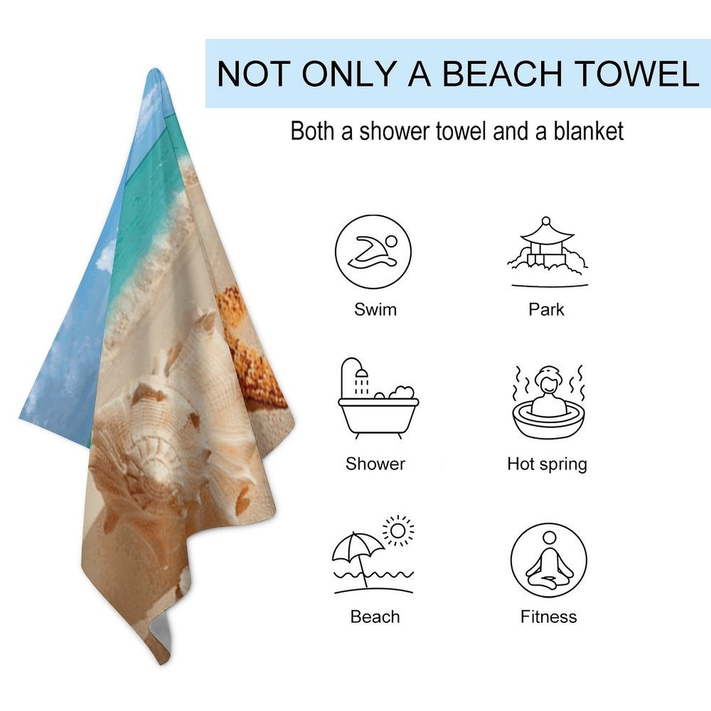 Sandy Shore Beach Towel