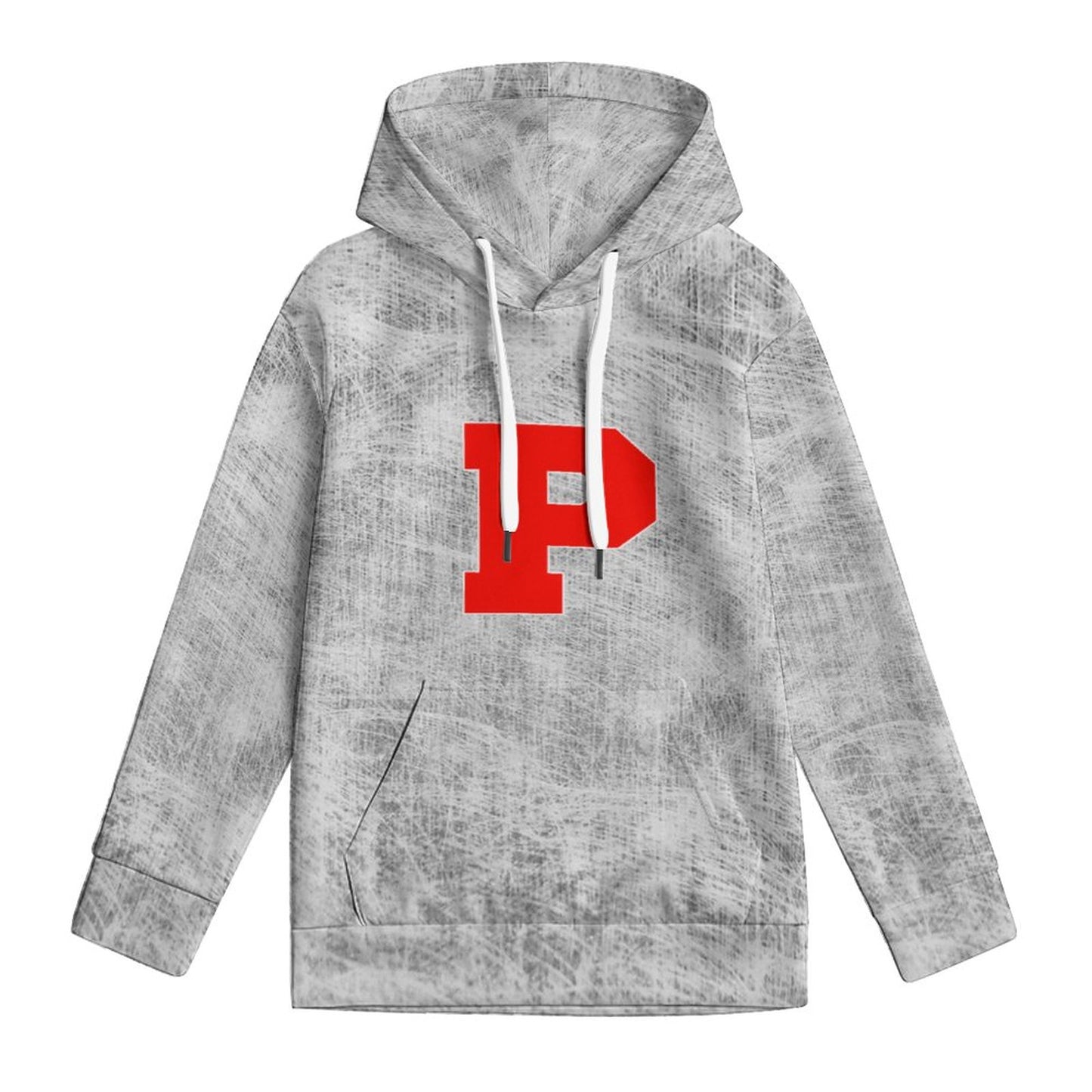 Petal P Distressed Gray Children's  Hoodie