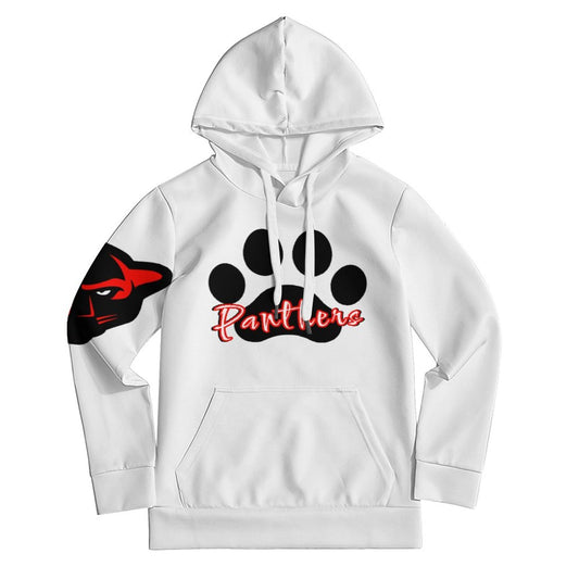 Petal Panthers Paw Print Children's Hoodie -White