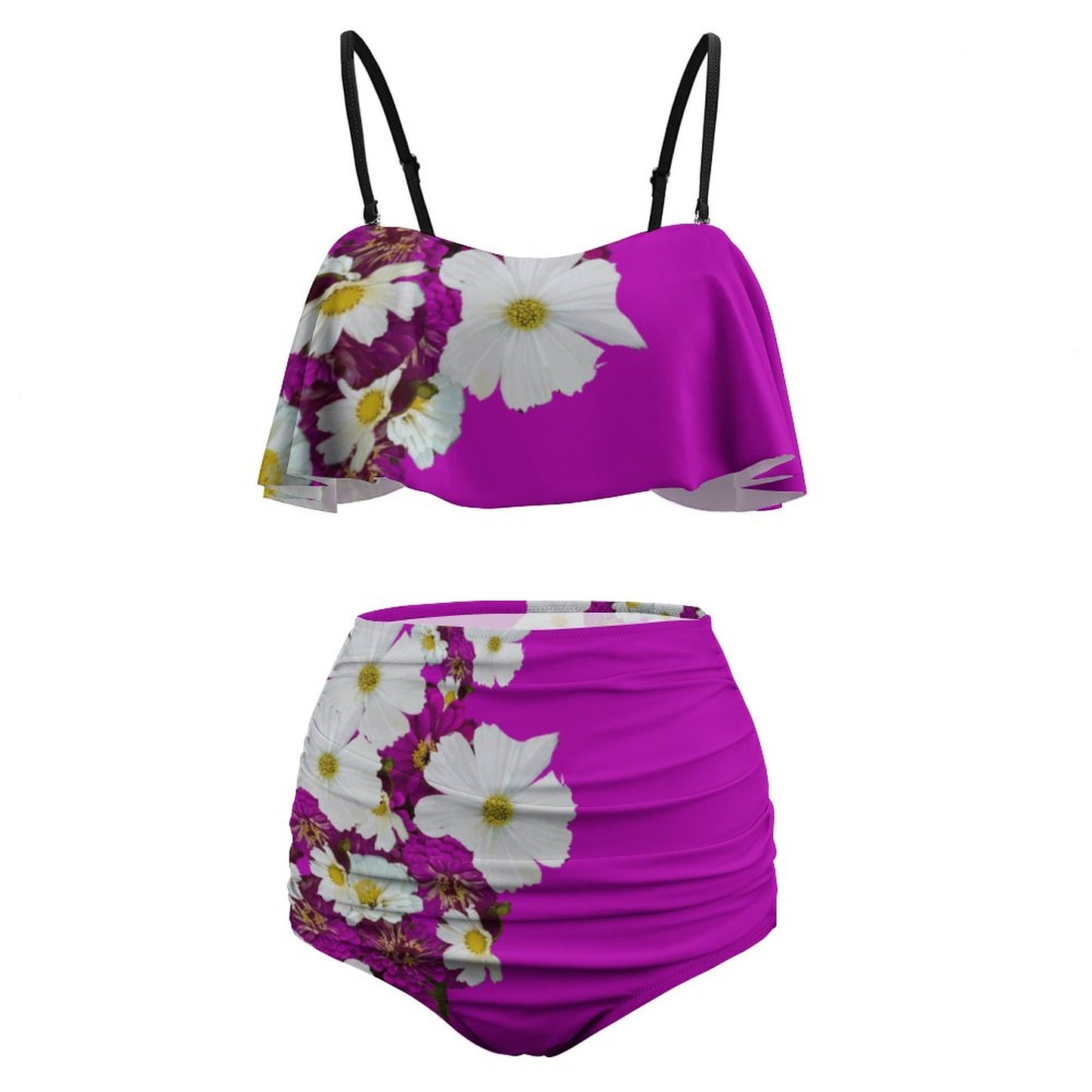 Spring Mix 2-Piece Ruffle Tankini Swimsuit