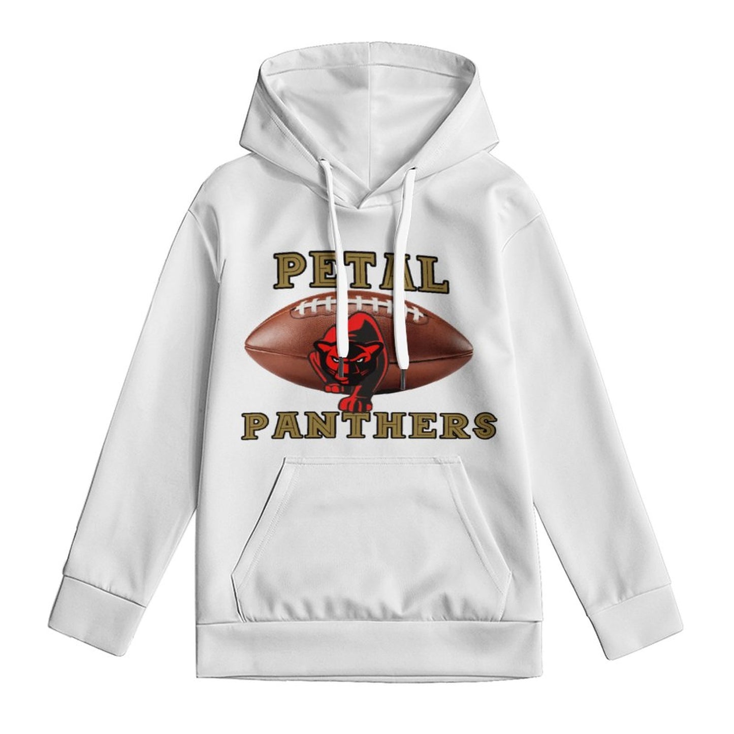 Petal Panther Football Children's  Hoodie White