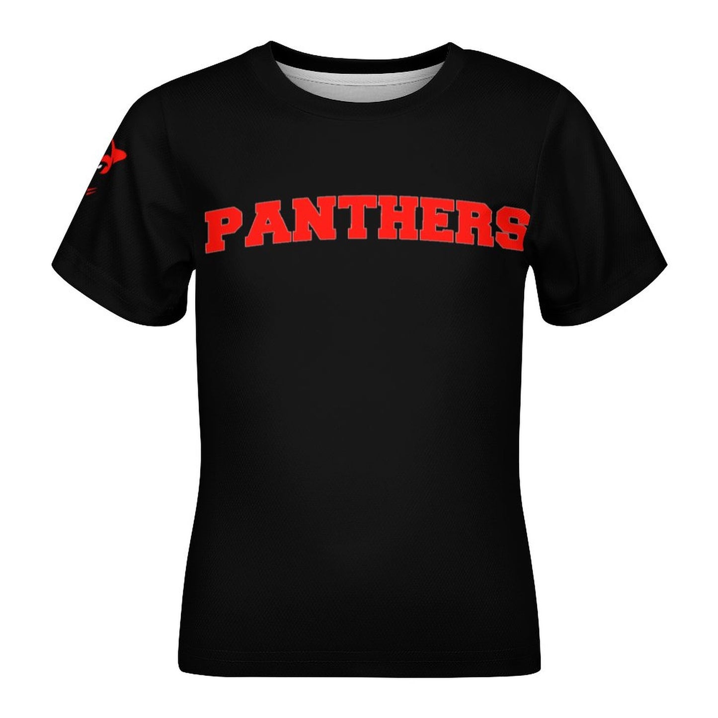 Petal Panthers in Black Short Sleeve Kid's