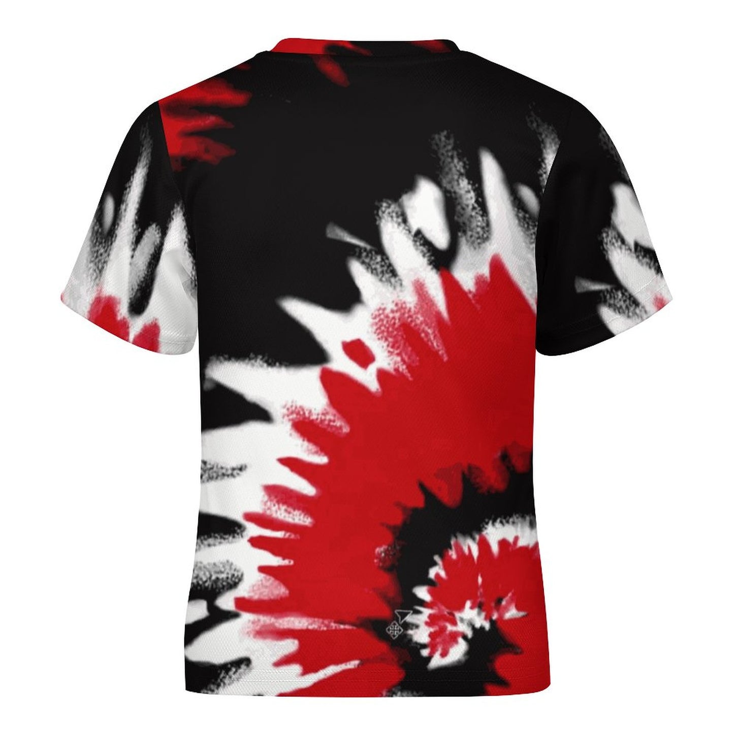 Petal Panther Head Tie Dyed Short Sleeve Kid's T-Shirt