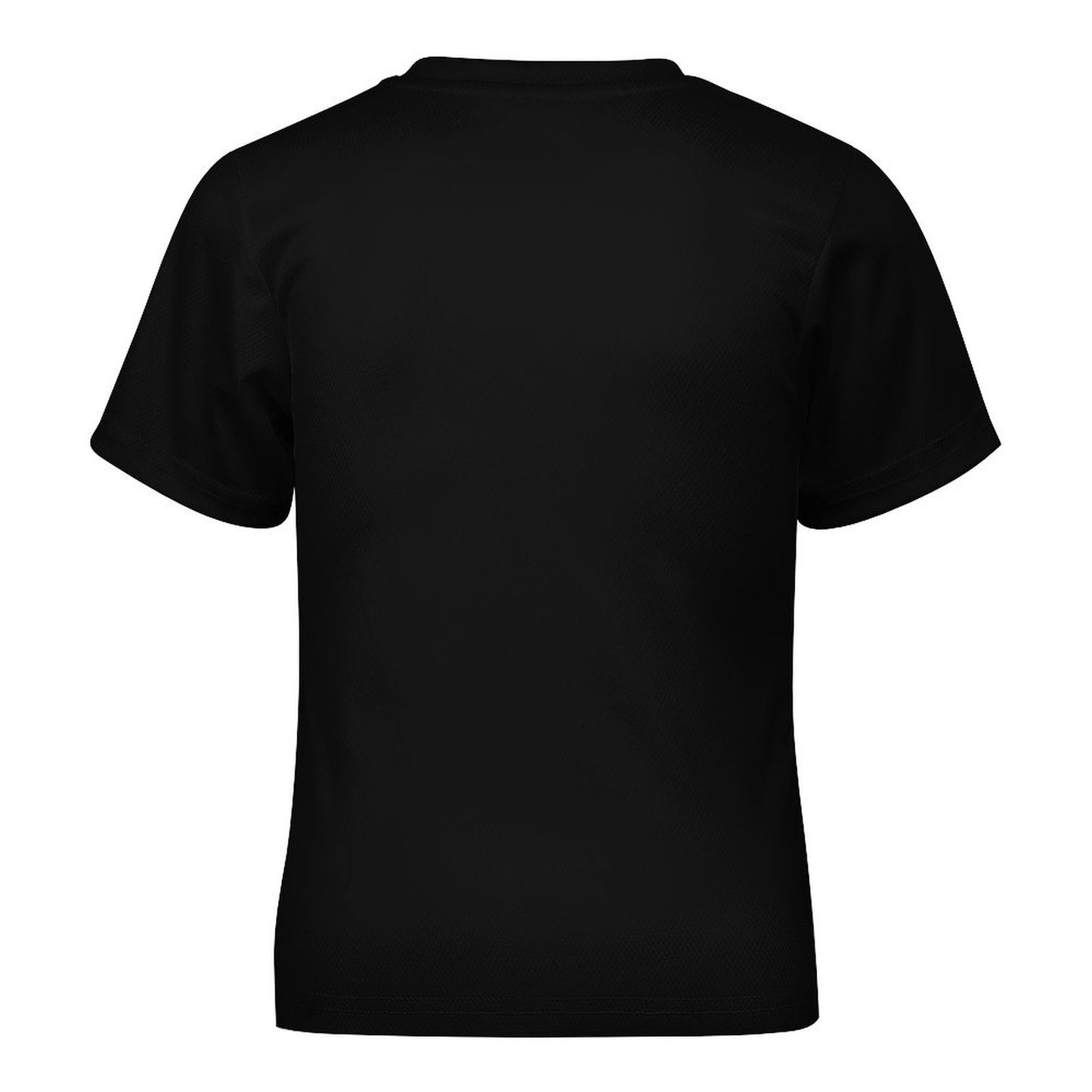 Petal P in Black Short Sleeve Kid's T-Shirt