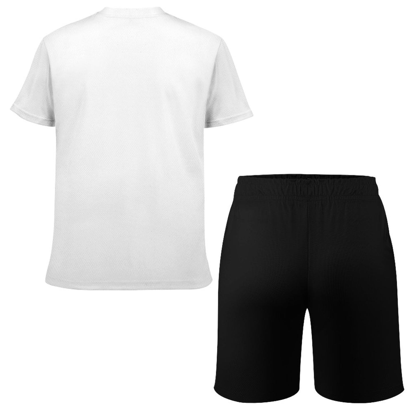 Petal Panther Original Logo White T-shirt  and Black Shorts Set