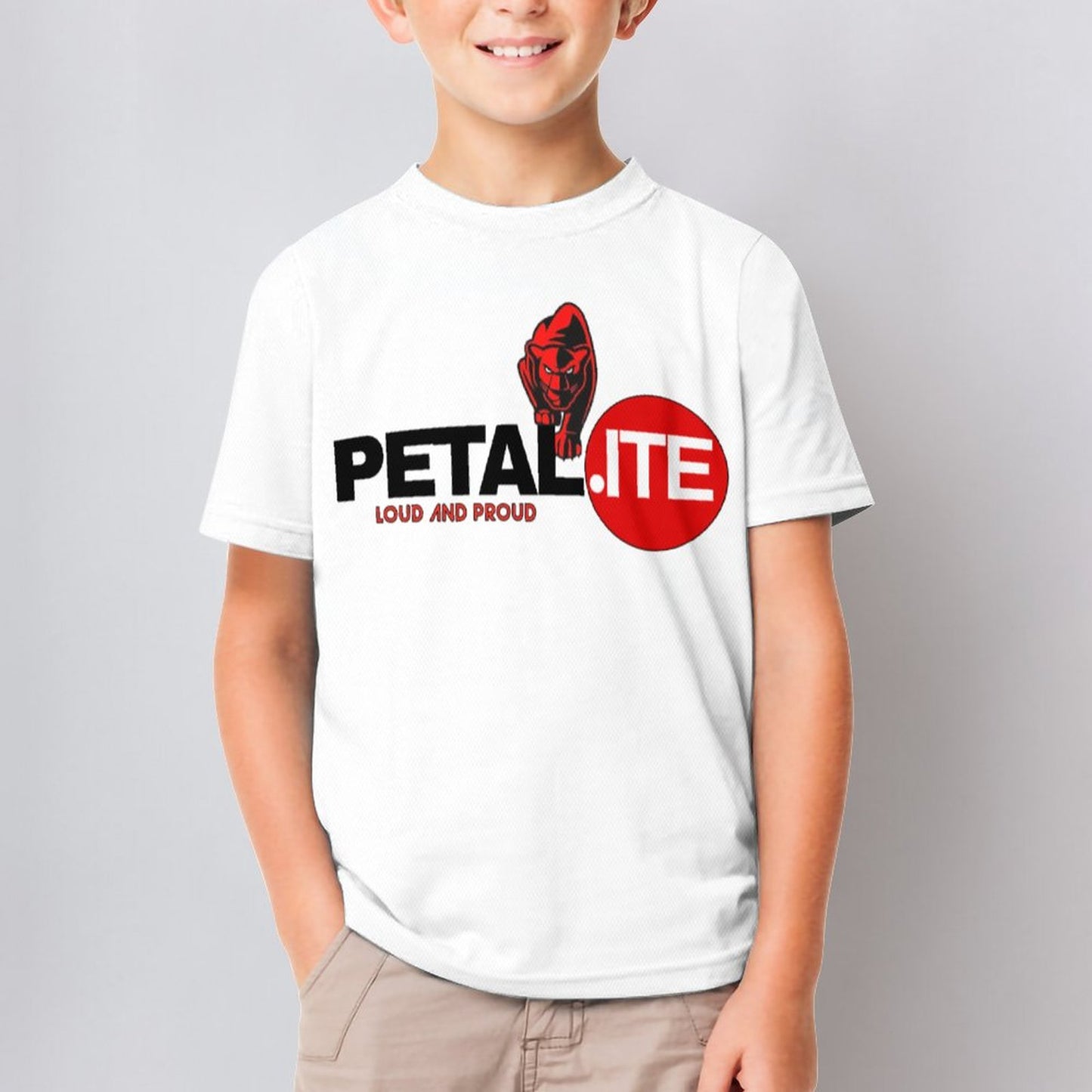 Petalite Short Sleeve Kid's T-Shirt -White - Unisex