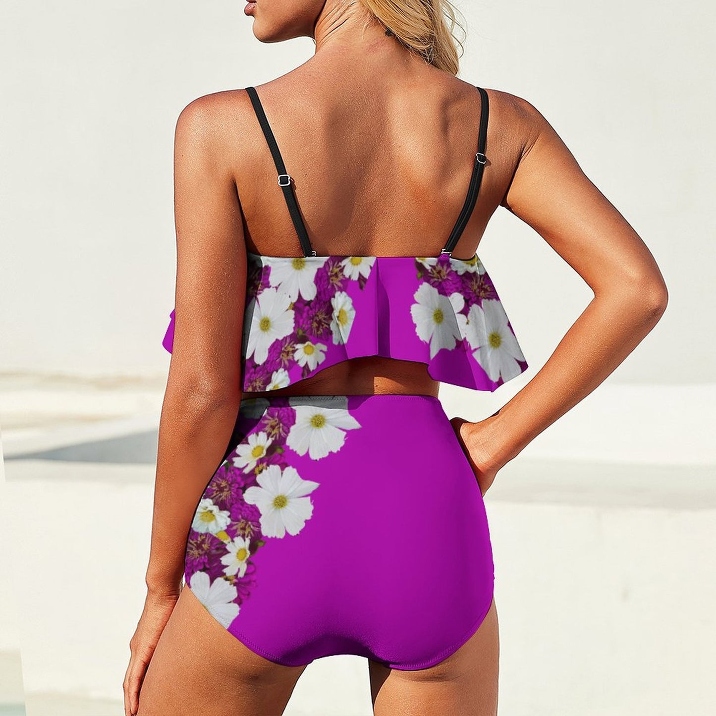 Spring Mix 2-Piece Ruffle Tankini Swimsuit