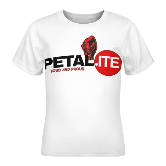 Petalite Short Sleeve Kid's T-Shirt -White - Unisex