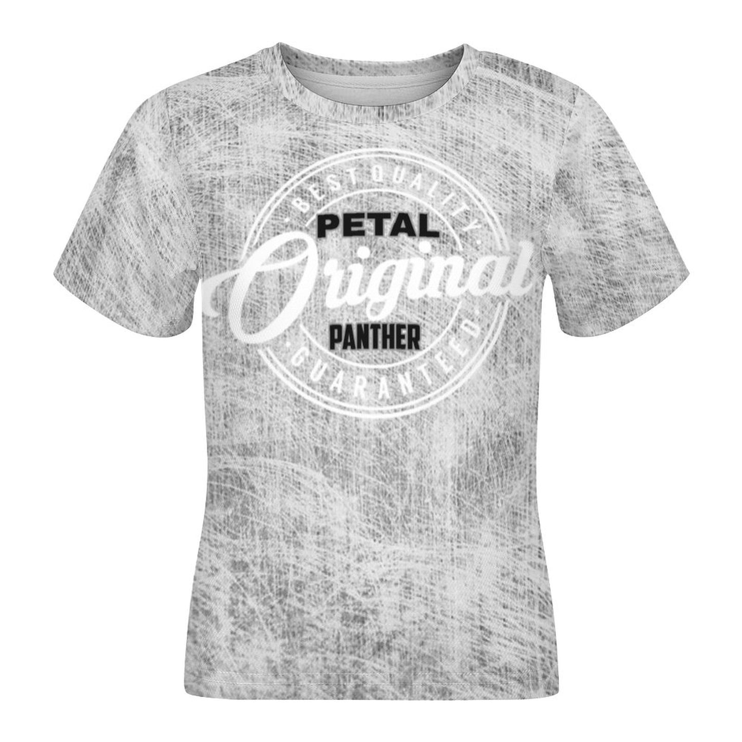 Petal Panthers Original logo Gray Short Sleeve Kid's T-Shirt