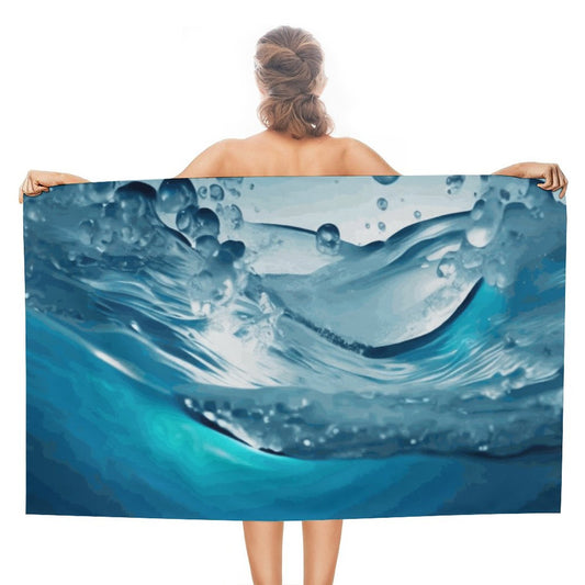 Azure Wave Beach Towel