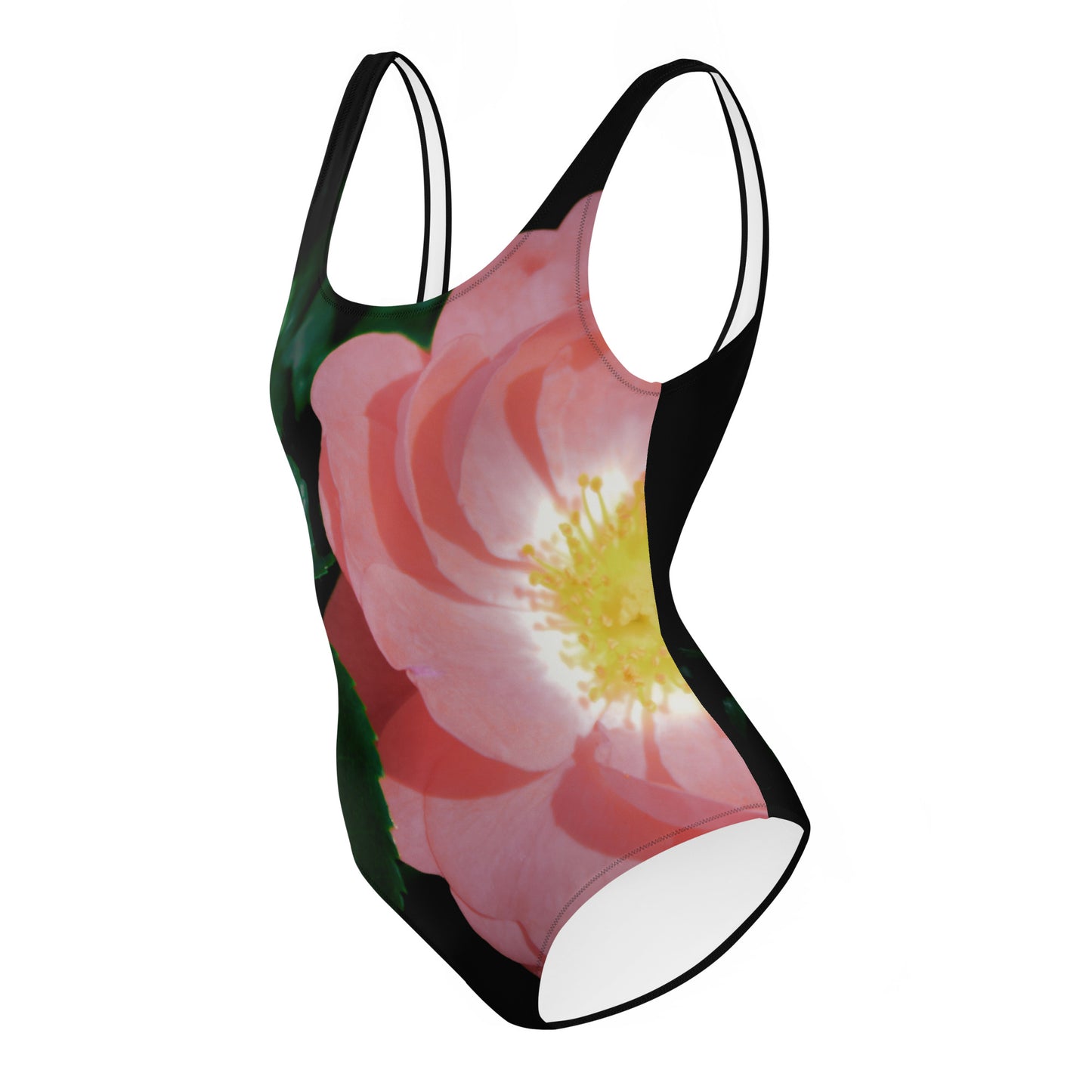 Pink Cupcake Rose One-Piece Swimsuit