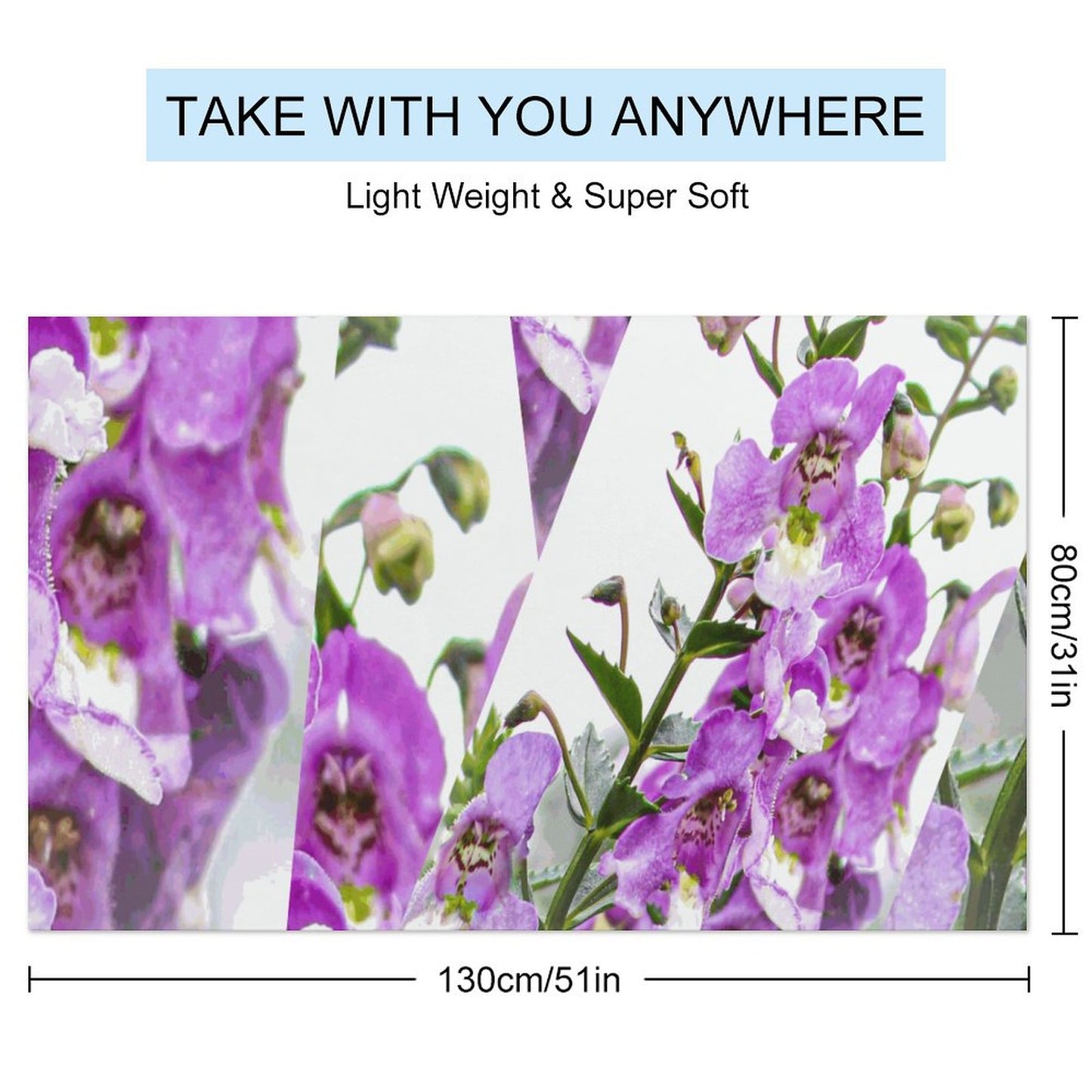 Serena Angelonia Beach Towel