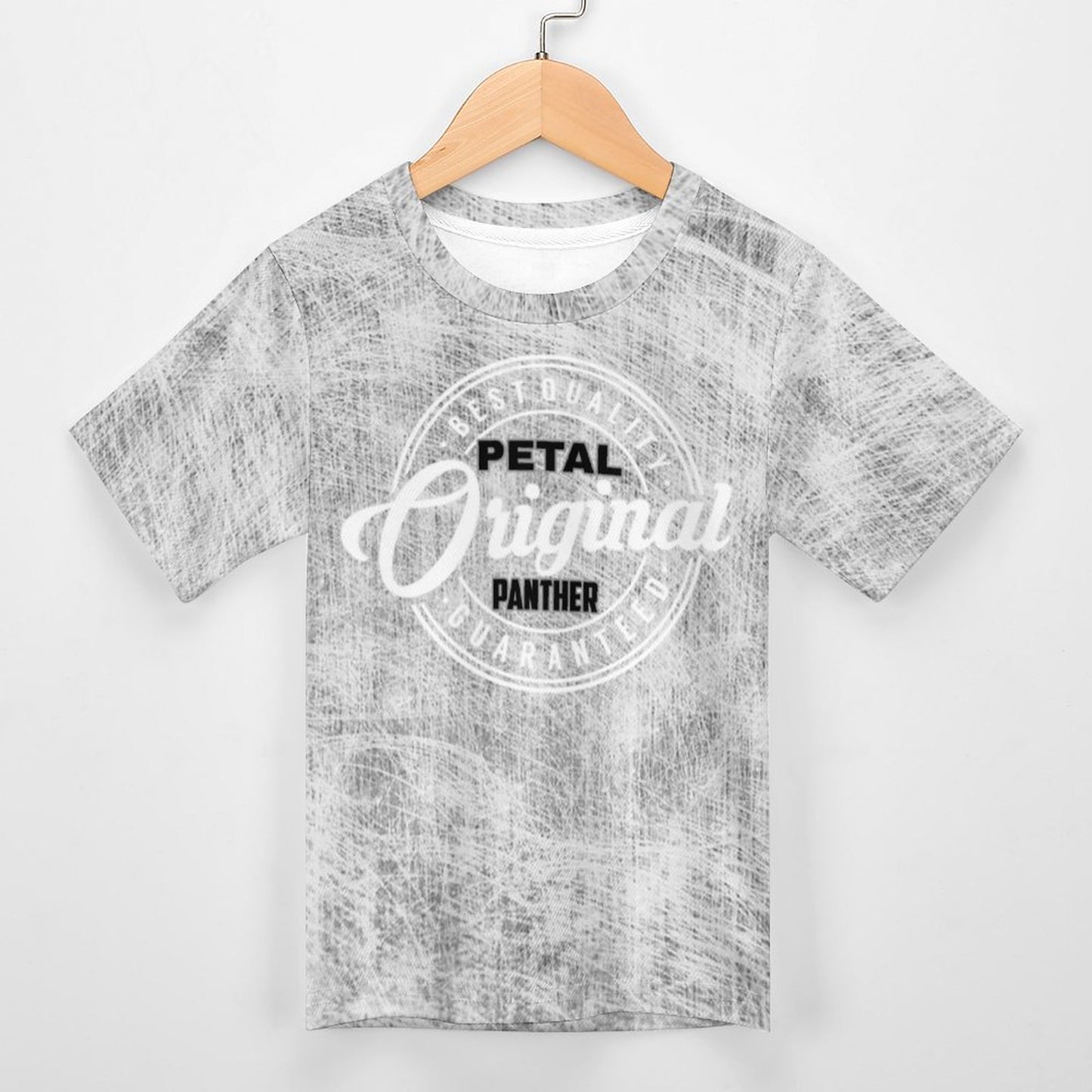 Petal Panthers Original logo Gray Short Sleeve Kid's T-Shirt