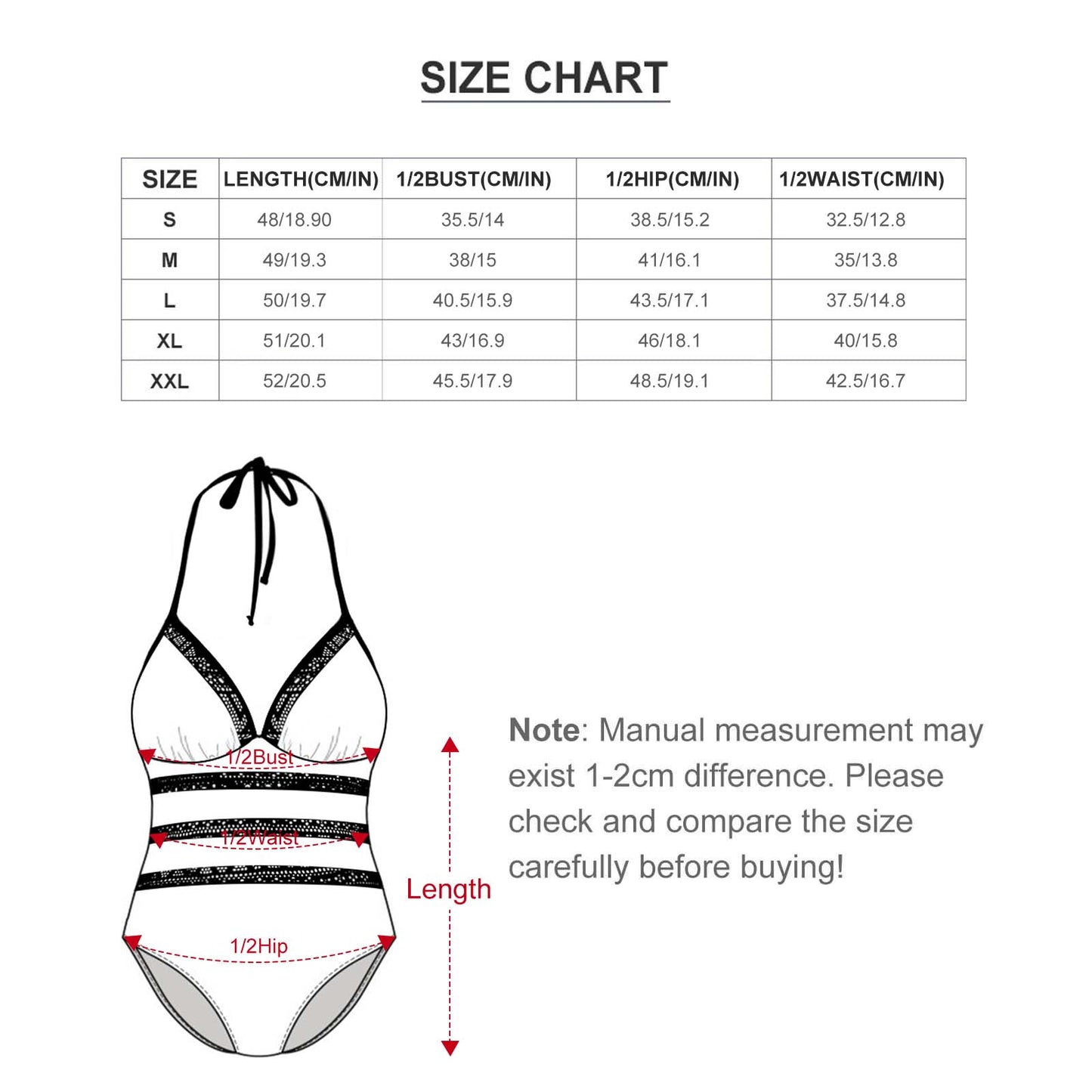 Azure Wave Women's Halter One-Piece Swimsuits