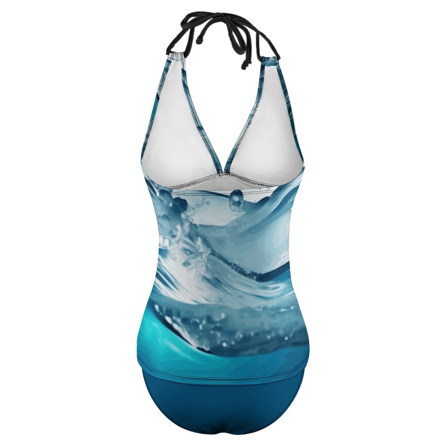 Azure Wave 2-Piece Women's Halter Tankini