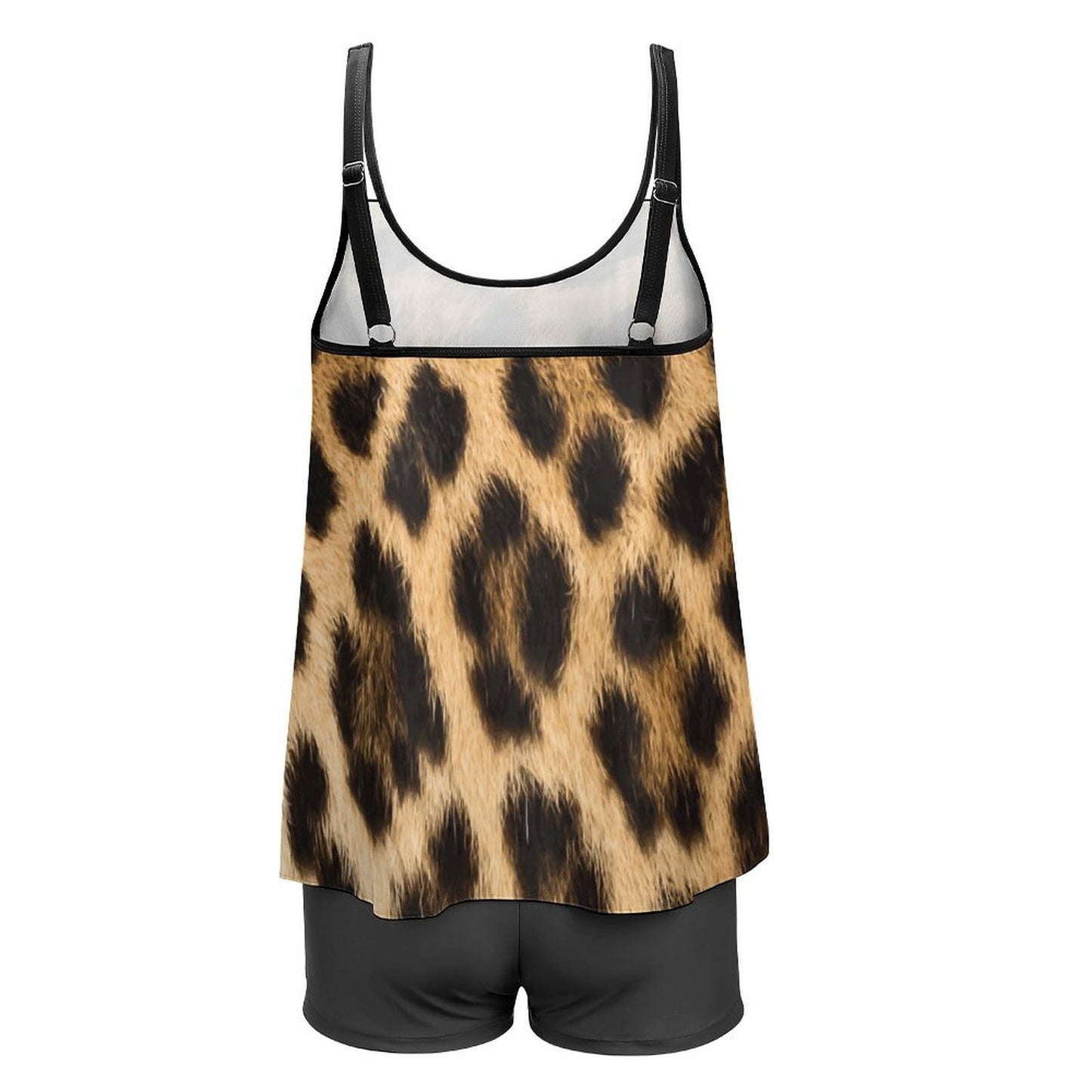 Cheetah Tankini Two Piece Swimsuits