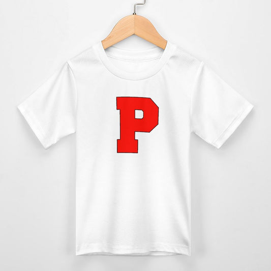 Petal P White Short Sleeve Kid's T-Shirt